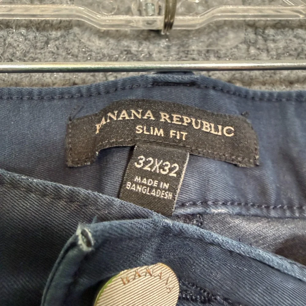 Banana Republic Jeans Mens 32x32 Blue Slim Fit Stretch Casual Dark Wash‎ Soft